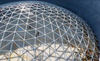 The 65m Aluminum Geodesic Dome Space triangular dome for wastewater Storage tanks