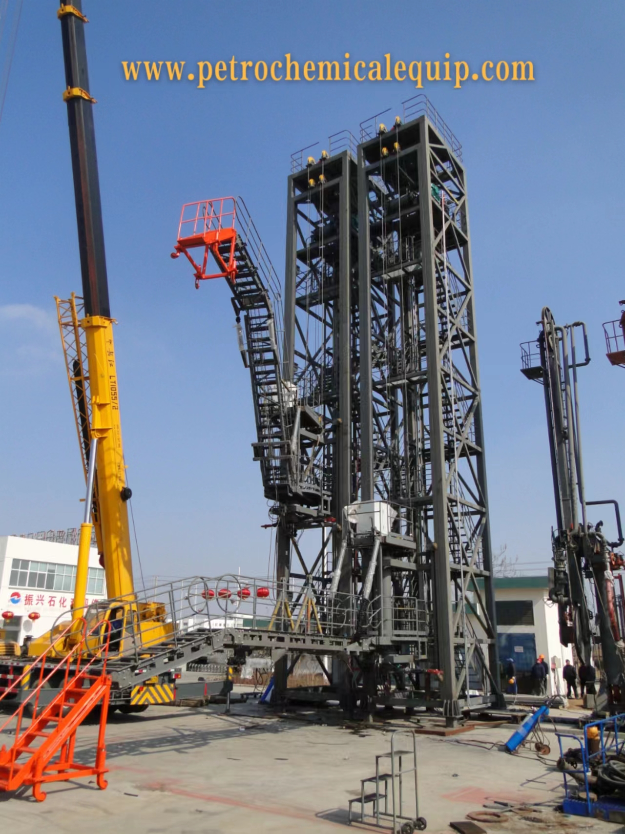 The Type Tower Frame and Column Rotary Boarding Ladder for Ship