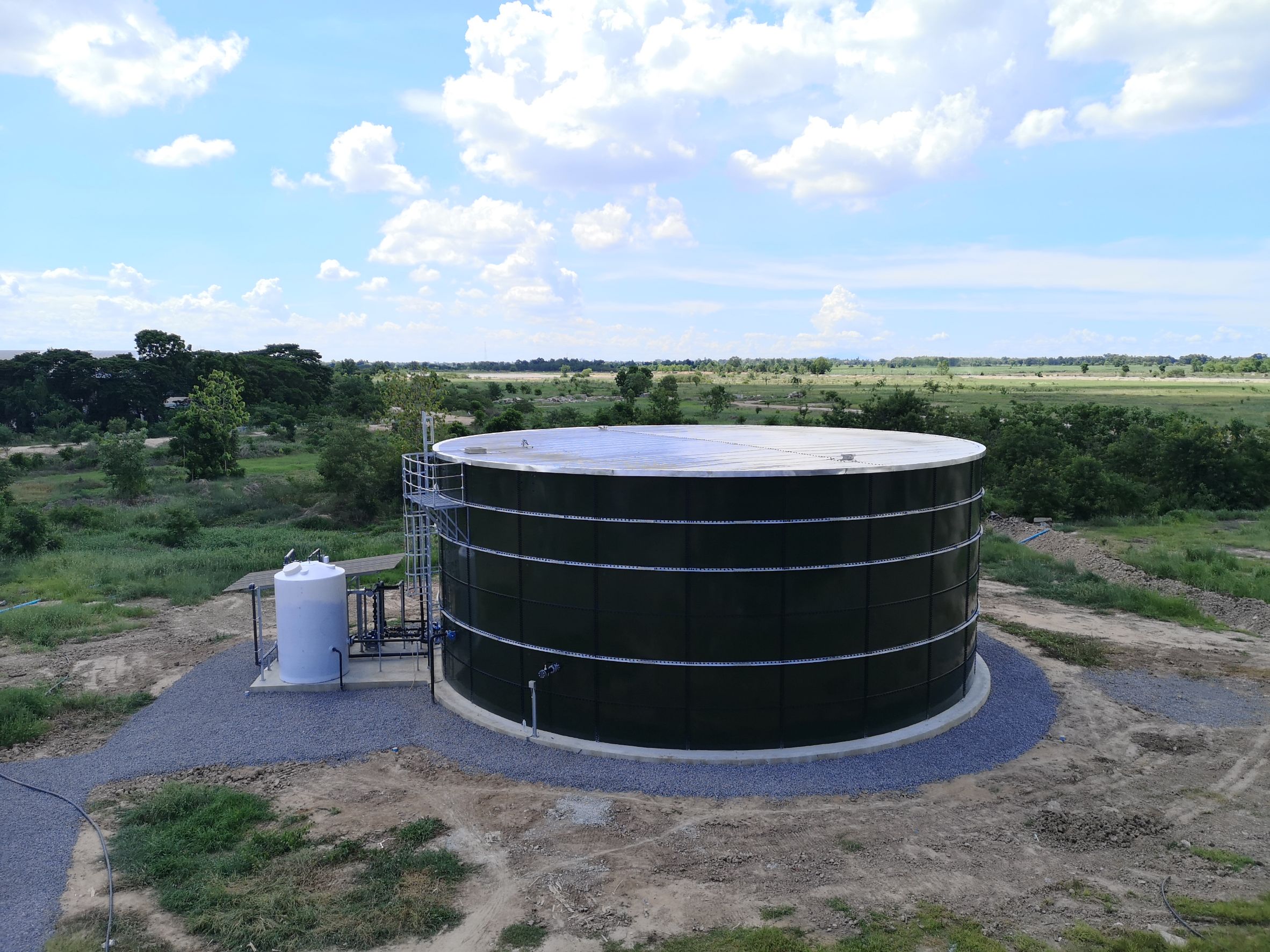 The Aluminum Flat Deck Roof for Storage Tanks 