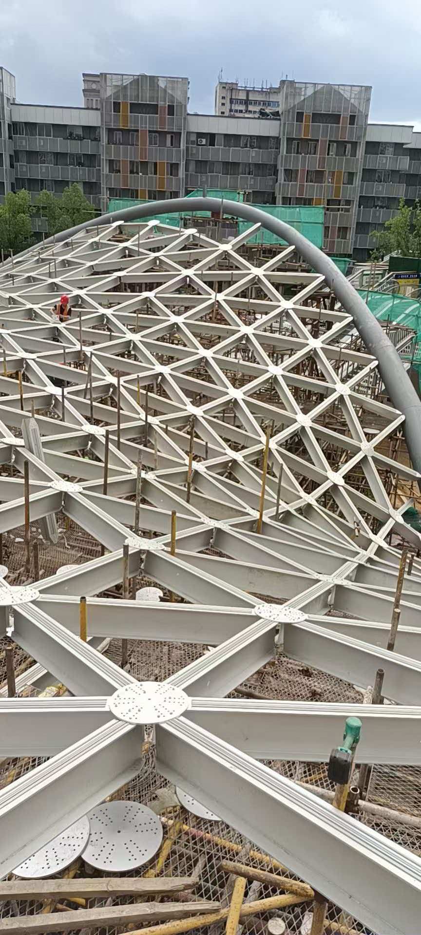 Aluminum Geodesic Dome Roof for Building Public Place Large Shopping Mall Opera House