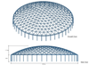 The factory of Special aluminum dome for Buildings Public Place Large Shopping Mall Opera House