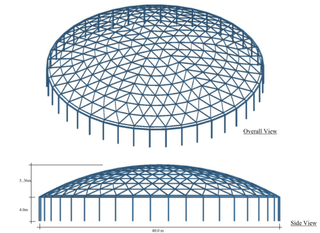 The factory of Special aluminum dome for Buildings Public Place Large Shopping Mall Opera House